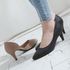 [GIRLS GOOB] Women's Pump Heels 7cm Nubuck Leather Heel Cushion Pad - Made in Korea